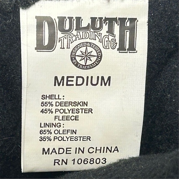 Duluth Men's Black Fleece Thermal Gloves Size M Winter Sports Hiking - Picture 8 of 9